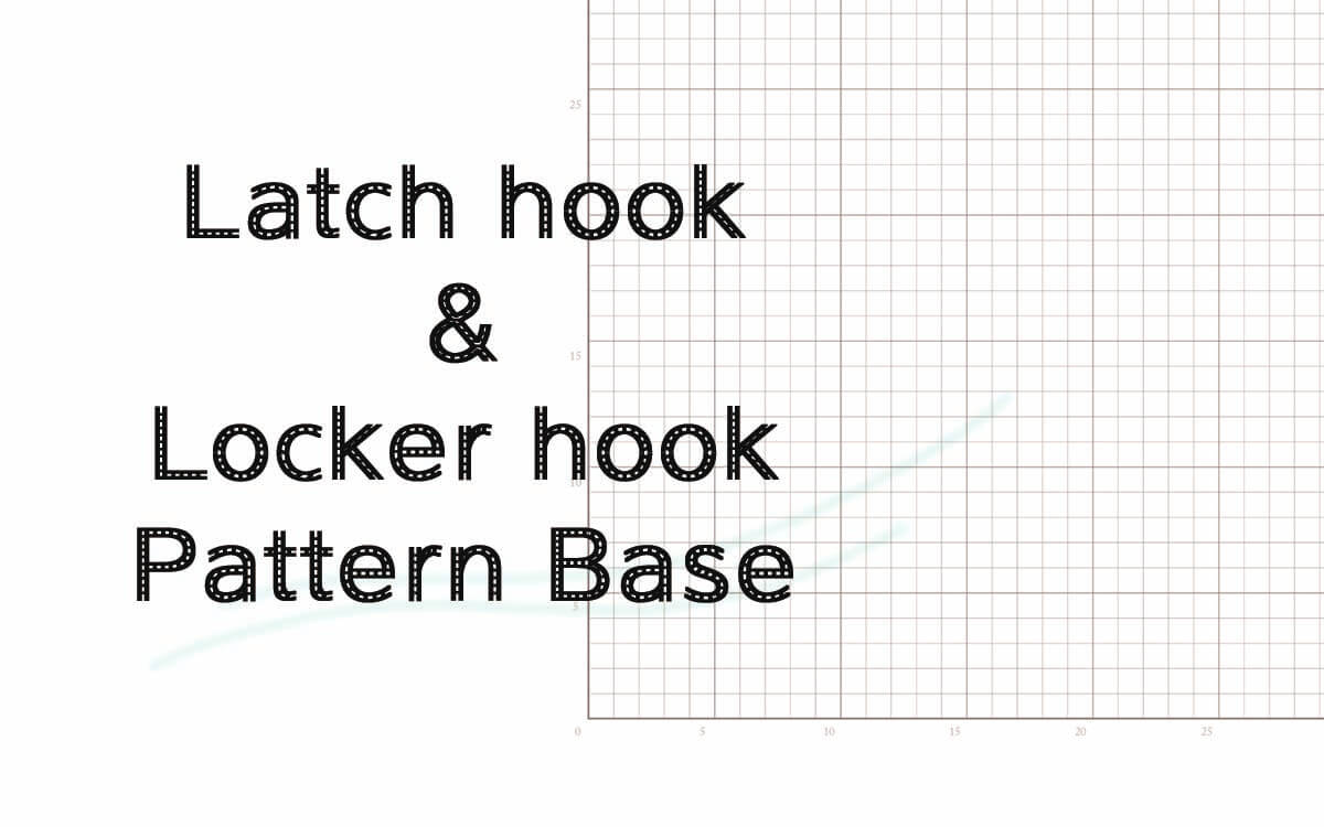 ラッチフック＆ロッカーフック用のパターンベース（空図案）